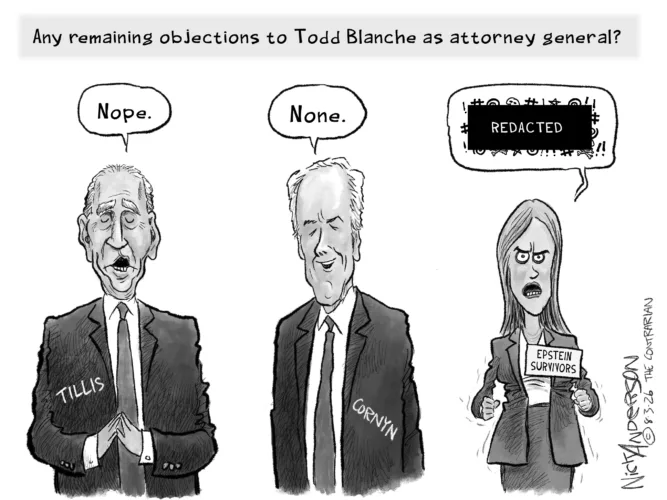 Editorial cartoon for Aug. 5, 2026